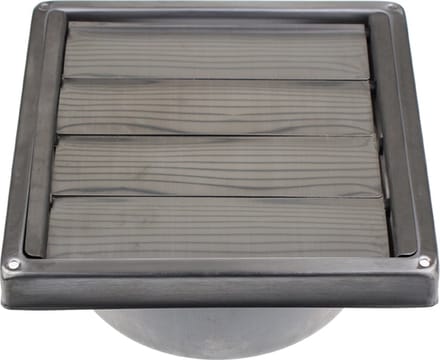UNIVERSEEL - LUCHTUITBLAASKLEP INOX - 150mm