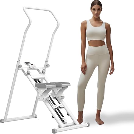 Trap Stepper - Cardio Klimmer - Thuis Trainen - Instelbare Intensiteit - 134 cm Hoog - Wit