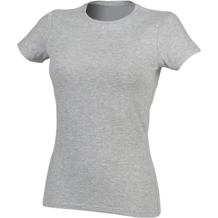 SF Women Dames/Dames Feel Good Effen Stretch T-shirt (Heide Grijs)