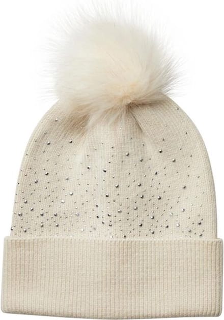 PIECES - PCJASMINE SEQUINS HOOD W. POM POM BC - Meisjes - Hoeden
