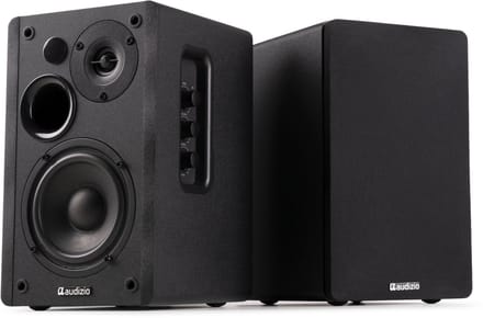 HiFi speakers - Audizio KS01 - Boekenplank speakers - Bluetooth - 80W - Zwart