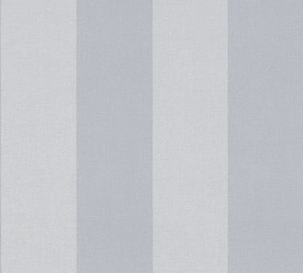 STREPEN BEHANG | Linnenstructuur - Blauw Grijs - A.S. Création Pure Elegance