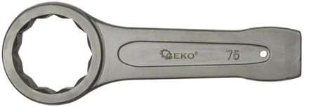 GEKO Ring Slogging Sleutel - 75mm - Voor Zwaar Werk - Chroom-Vanadium Staal