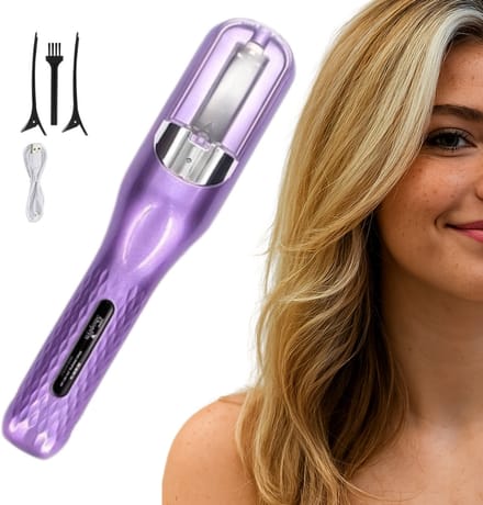 Split Ender voor Gespleten Haarpunten Incl. 5 Accessoires - Multistyler Split Remover Draadloos - Split End Trimmer - Paars