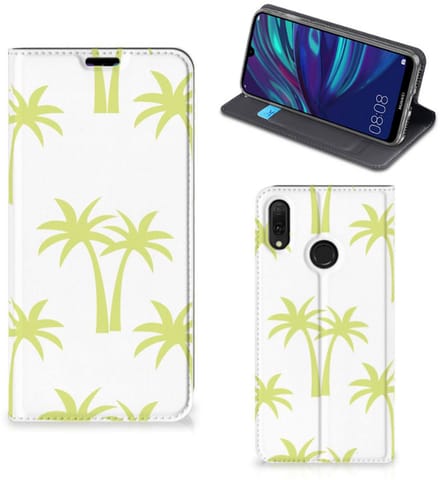 Huawei Y7 hoesje Y7 Pro (2019) Smart Cover Palmtrees