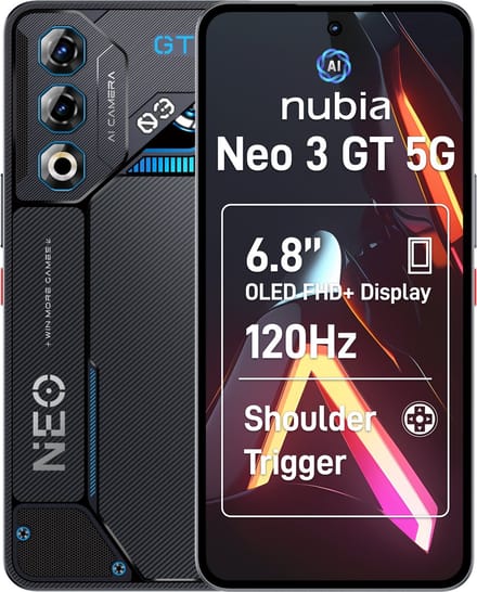 ZTE Nubia Neo 3 GT - 5G - 12GB/256GB ROM - Grijs