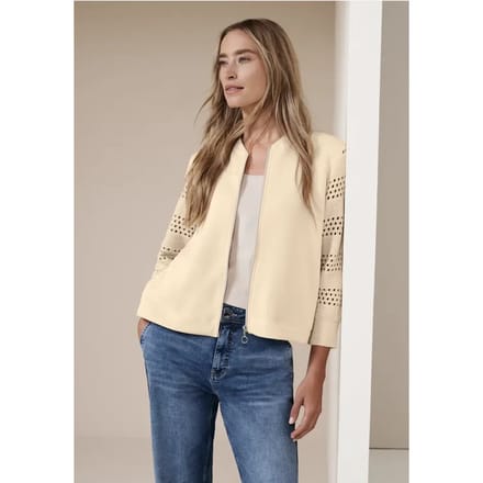 Jas met lange mouwen in Silk-Look