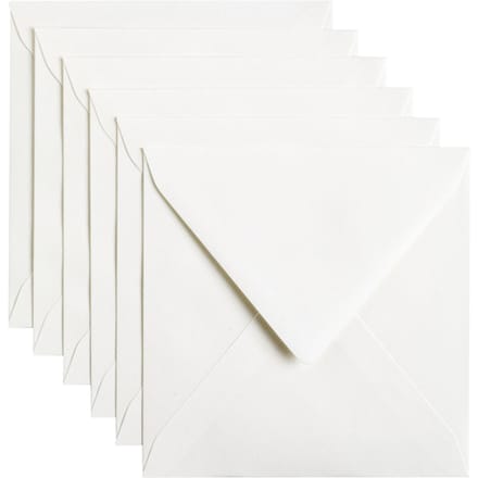 Envelop Papicolor 140x140mm hagelwit pak à 6 stuks