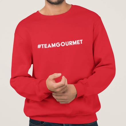 Foute Kerst Trui Rood #TeamGourmet S