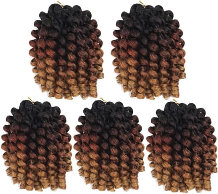Crochet Braids Vlechten Synthetisch Haar 20cm Krullend Haarextensie 5 Stuks