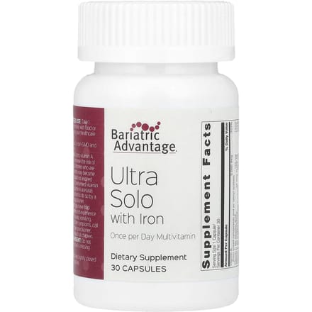 Bariatric Advantage, Ultra Solo, met ijzer, 30 capsules