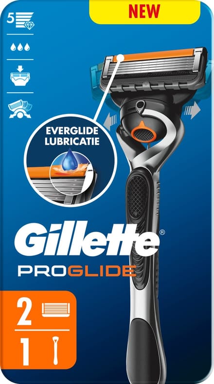 Gillette ProGlide herenscheermes starterspakket (1 handgreep + 2 navulmesjes)