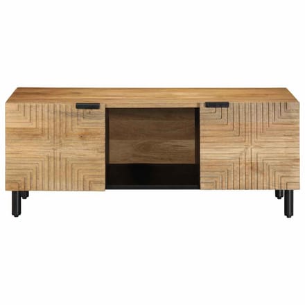 vidaXL - Salontafel - 100x54x40 - cm - massief - mango - bruin