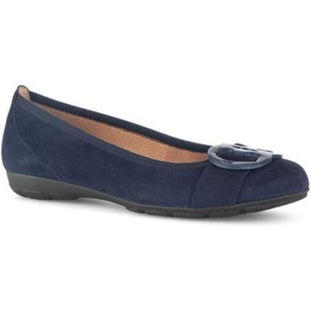 GABOR-instapper-ballerina-dames-63.334 61-blauw-maat 7.5 / 41