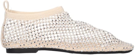 La Strada Flats Met Steentjes Wit Mesh - Damesschoenen - Maat - 37