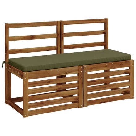 vidaXL - Bankkussen - SOEST - 100% - Polyester - Olijfgroen - 110 - x - 40 - x - 5 - cm