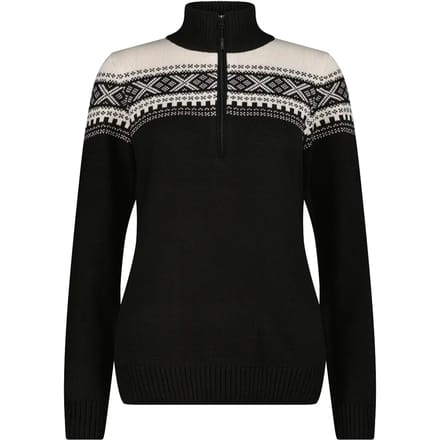 Vrouwelijke half zip pull CMP Wooltech