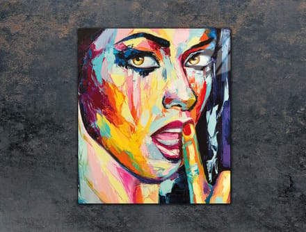 TMK ArtDeko - Snijplank - 45x52 cm - Glas - Vrouw
