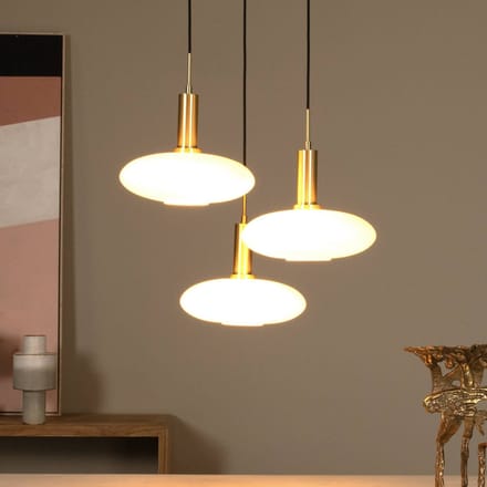 Lucide SINGALA - Hanglamp - Ø 55 cm - 3xE27 - Mat Goud / Messing