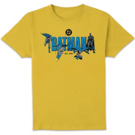 DC Comics Justice League Batman Through The Ages Unisex T-Shirt - Yellow - M