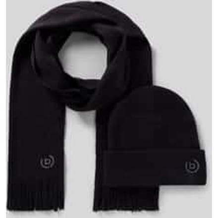 Set van sjaal en muts met cadeaubox