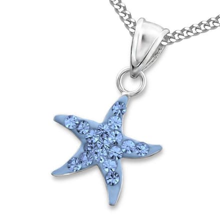 Amanto Ketting Cheiro - 925 Zilver E-Coating - Zeester - ∅12mm - 38cm