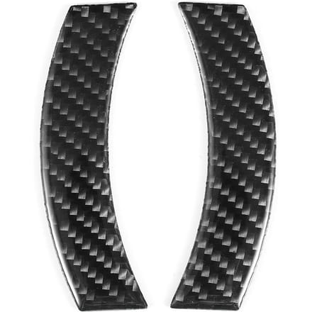 2 stuks Koolstofvezel Auto Console Navigatie Frame Trim Stickers Passend voor Mini Cooper Countryman F60 black