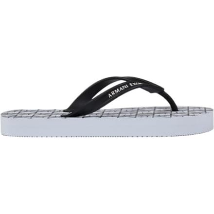 Armani Exchange Witte Rubber Flip-Flops Sandalen