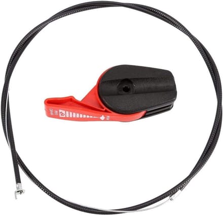 Grasmaaier Gaskabel - Schakelaar Hendel - Gazon Onderhoud - Met Hendel Handvat - 165 cm Kabel - Rood