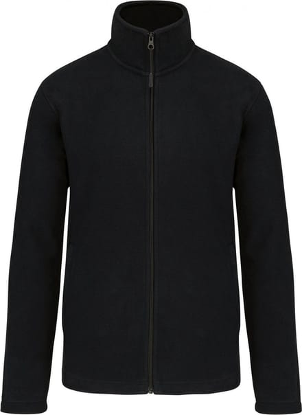 Premium Microfleecevest met rits Kariban Zwart - maat L