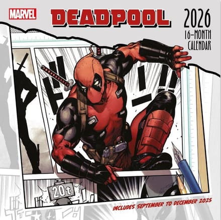 Deadpool 2026 Muurkalender Unisex Muurkalender - meerkleurig - Standard