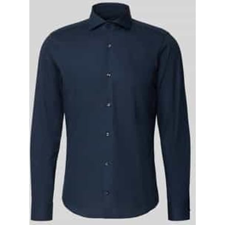 Slim fit zakelijk overhemd met haaikraag