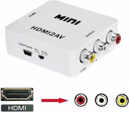 HDMI naar AV Adapter - 1080p Full HD - Wit