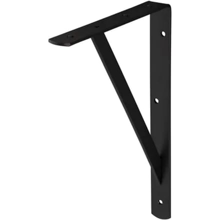 Plankdrager Industrie Mat Zwart 20x30cm