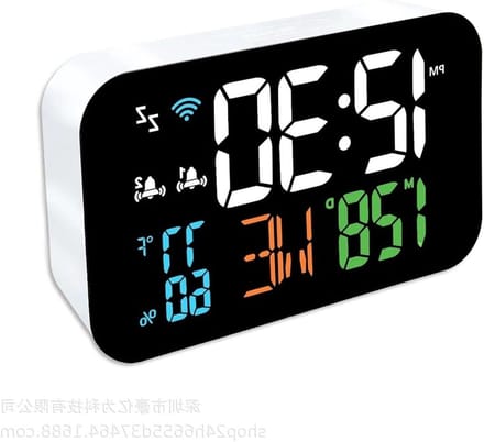 Weerstation WiFi - Digitale Hygrometer - Klimaat Bewaken - Afstandsbediening App - LCD Display - Wit