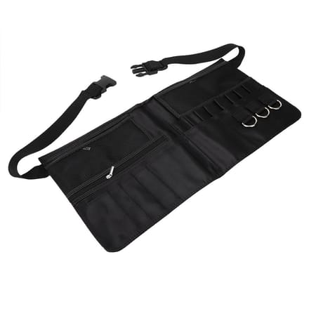 Professionele Make-up Kwast Tool Horloge Sieraden Opbergtas Hoes Taille Tas black