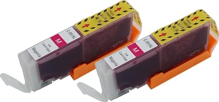 KATRIZ® huismerk inkt voor|Canon CLI-551M XL |15ml | ( 2stuks) - Met chip