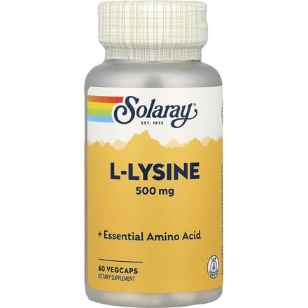 L-Lysine, 500 mg, 60 plantaardige capsules