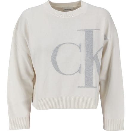Calvin Klein Long Sleeve Monogram Sweater Tofu Taglia: M | Maglioni a maglia Outlet | Donna