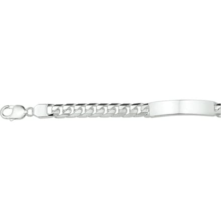 Graveerarmband Gourmette Plaat 9 Mm