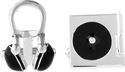 Amanto Manchetknopen Atiq - 316L Staal - Muziek - DJ - ∅17mm