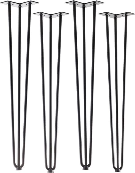 4 stuks Hairpin Tafelpoten Zwart - 710 mm Hoogte - Stijlvol en Functioneel