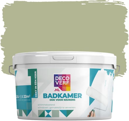 Decoverf badkamerverf 2.5L lindegroen