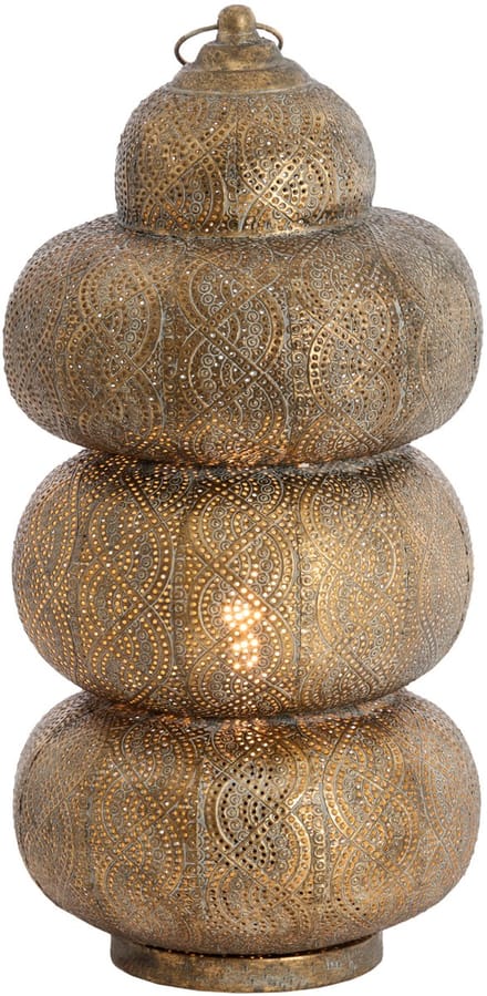 Tafellamp - bruin - Kaito - metaal - Ø 25cm - E27 - 1897685 - Light & Living