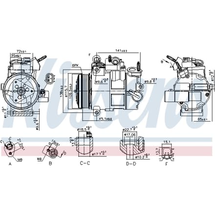 Compressor airconditioning NISSENS 890800