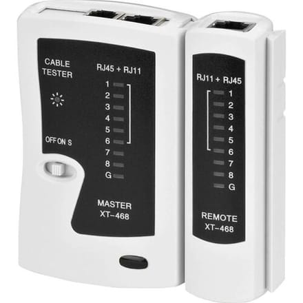Monacor 0292070 CAT-1TEST Leidingsmeter Meetbereik: Netwerk