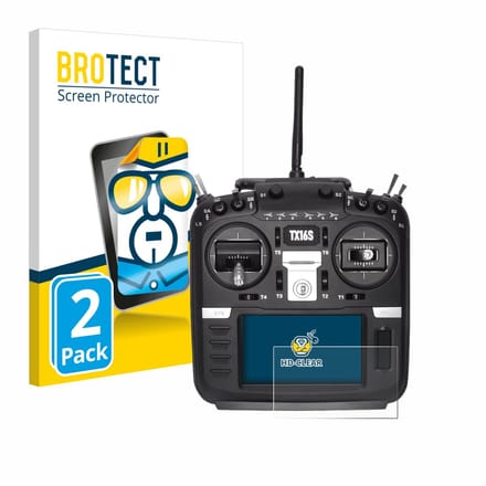 BROTECT - Screenprotector voor Radiomaster TX16S - Folie Beschermfolie transparant 2 Stuks