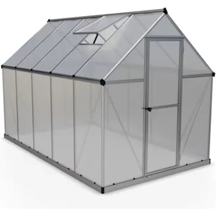 Canopia Tuinkas Mythos 6x10 - Polycarbonaat - Zilver - 185x306x208cm