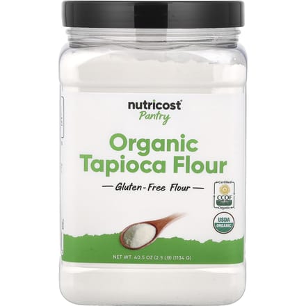 Nutricost, Garde-manger, Farine de tapioca biologique, 40,5 oz (1,134 g)