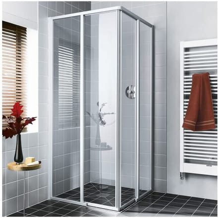 Kermi Ibiza 2000 corner entry 2-piece floor free sliding door, half part 90 cm right IME2R090201AK